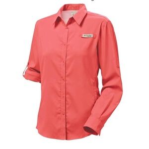 Columbia PFG "Tamiami" Omni-Shade / Wick Vented Fishing Shirt Women’s size XL